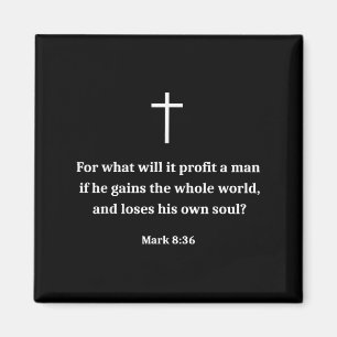 Vintage Funny Christian Motivational Bible Verse M Magnet