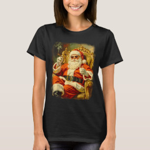 Vintage Funny Cool Big Boss Santa  T-Shirt