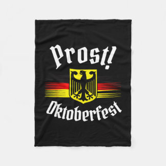 Vintage funny german drinking festival fleece blanket