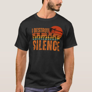 Vintage Funny Guitarist Saying I Destroy Silence T-Shirt
