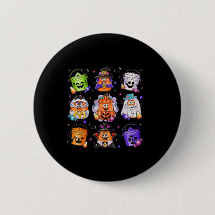 Vintage Funny Halloween Pumpkin Spooky Nuggets Chi 2 Inch Round Button