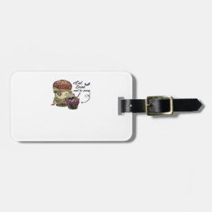 Vintage Funny Halloween Quote Eat Drink And Be Sca Luggage Tag