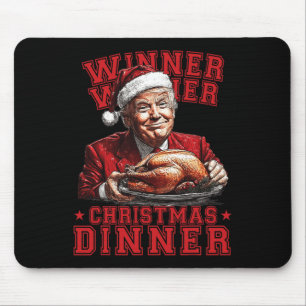Vintage Funny Humourous Trump Winner Winner Christ Mouse Pad