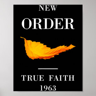 Vintage Funny New Order True Faith Music  Poster