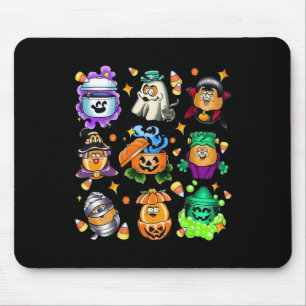 Vintage Funny Nuggets Meal Bucket Halloween Spooky Mouse Pad