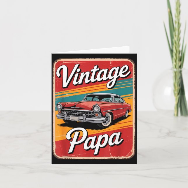 Vintage Funny Papa  Card (Front)