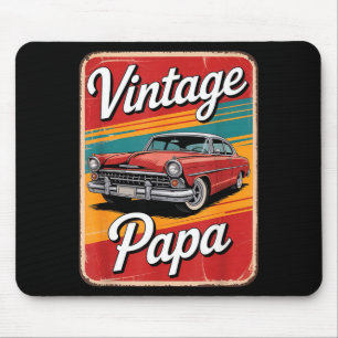 Vintage Funny Papa Mouse Pad