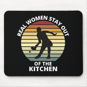 Vintage Funny Pickleball Women Mouse Pad