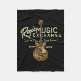 Vintage Funny Quote Ray's Clic Retro Music Lover G Fleece Blanket