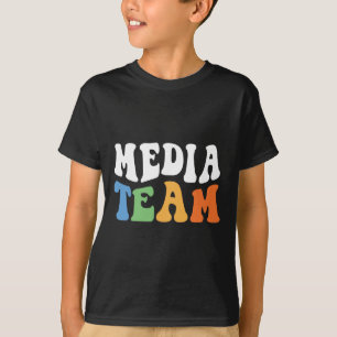 Vintage Funny Retro Media Team  T-Shirt