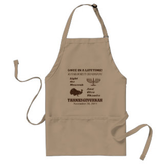 Vintage Funny Thanksgiving Meets Hanukkah Apron
