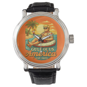 Vintage Funny Trump America's Gulf 2025 Watch