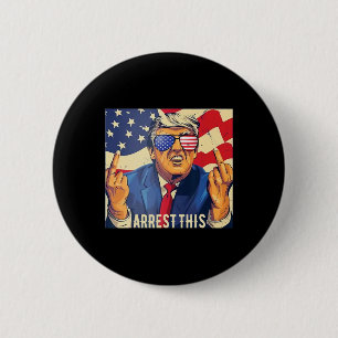 Vintage Funny Trump Arrest This 4th Of July 2024 2 Inch Round Button