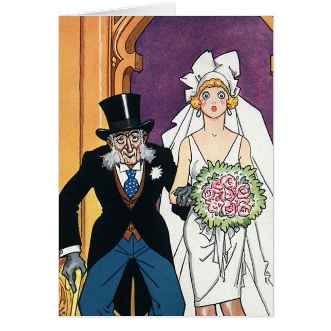 Vintage Funny Wedding, May December Romance (Front)
