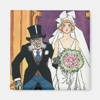 Vintage Funny Wedding, May December Romance