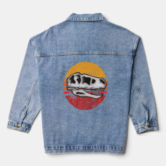 Vintage Future Paleontologist Retro Paleontology D Denim Jacket