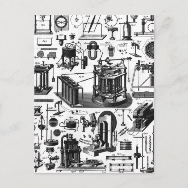 VINTAGE GADGETS POSTCARD (Front)