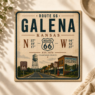 Vintage Galena Route 66 Road Trip Jigsaw Puzzle