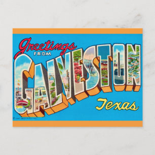 Vintage Galveston Texas Postcard
