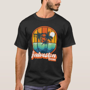 Vintage Galveston Texas Summer Travel 90s Beach So T-Shirt