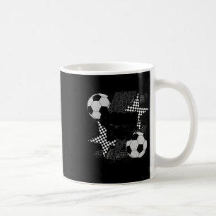 Vintage Game Day Soccer Lightning Bolt Funny Team Coffee Mug