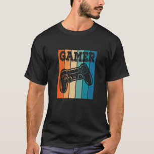 vintage gamer boy for and players video game T-Shirt