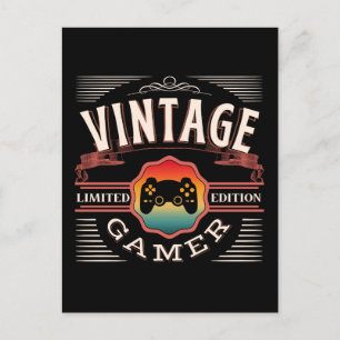 VINTAGE GAMER LIMITED EDITION   POSTCARD