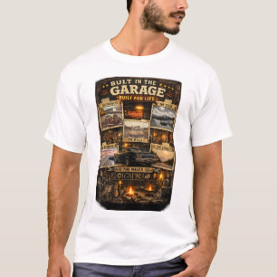 Vintage Garage Life Graphic Memory Photos for Dad T-Shirt