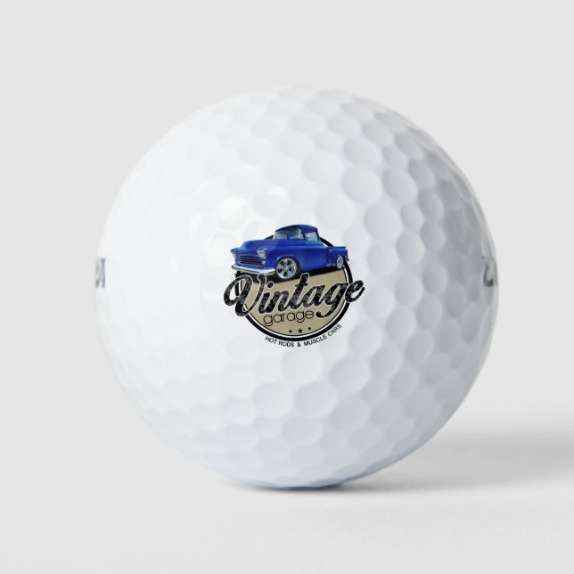 Vintage Garage Step Side Golf Balls (Front)