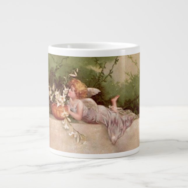 Vintage Garden Angel Mug (Front)