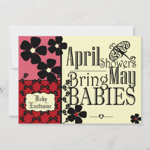 Vintage Garden Baby Shower Invitation