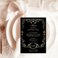 Vintage Garden Black | Luxe Colourful Wedding