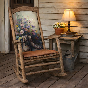 Vintage Garden Boot & Wildflowers Decoupage  Tissue Paper