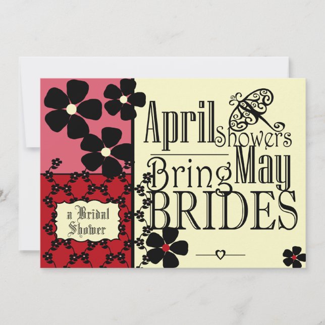 Vintage Garden Bridal Shower Invitation (Front)