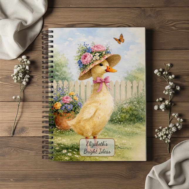 Vintage Garden Duck Notebook (Creator Uploaded)