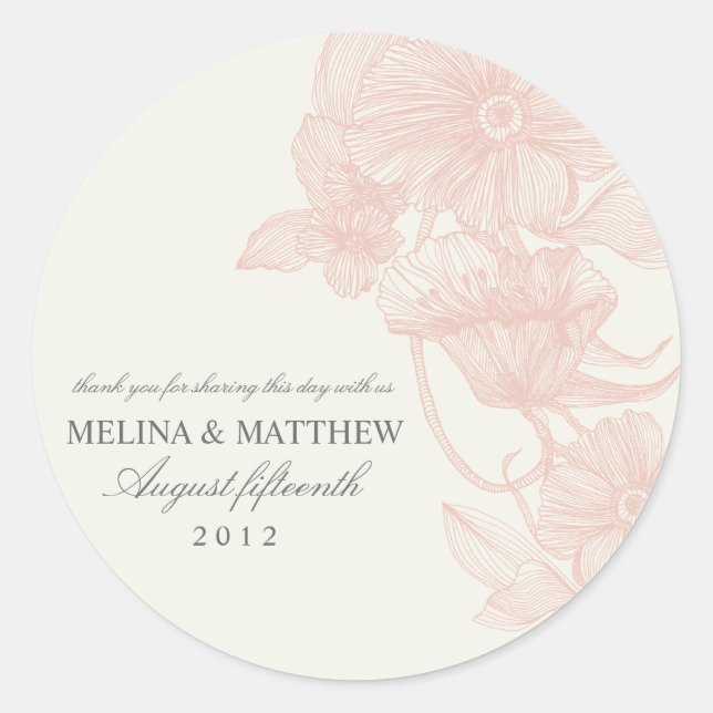 VINTAGE GARDEN | FAVOR LABELS (Front)