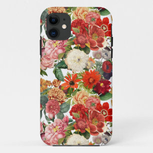 Vintage garden flowers pattern iPhone 11 case