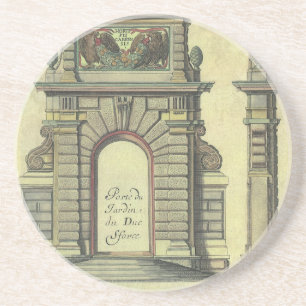 Vintage Garden Gate Arch, Renaissance Architecture Coaster