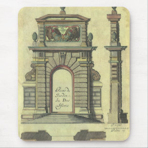 Vintage Garden Gate Arch, Renaissance Architecture Mouse Pad