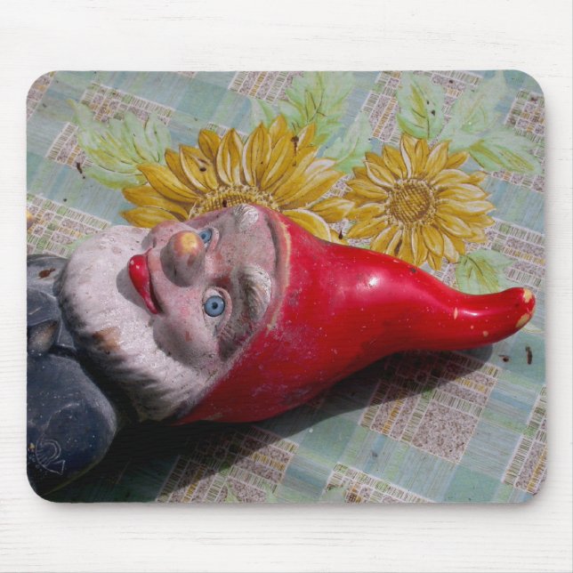 Vintage Garden Gnome Mouse Pad (Front)