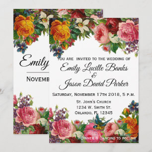 Vintage Garden Invitation (fully customizable)