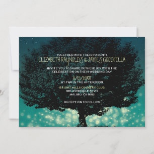 Vintage Garden Light Wedding Invitations