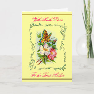 Vintage Garden Mother's Day Card