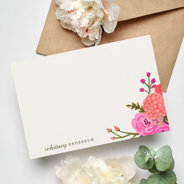 Vintage Garden Personalized Stationery Note Card (Creator Uploaded)