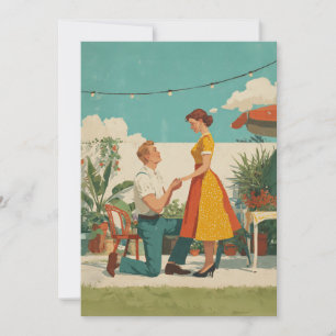 Vintage Garden Proposal Moment Card