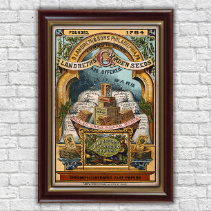 Vintage Garden Seeds Company Advertising Poster