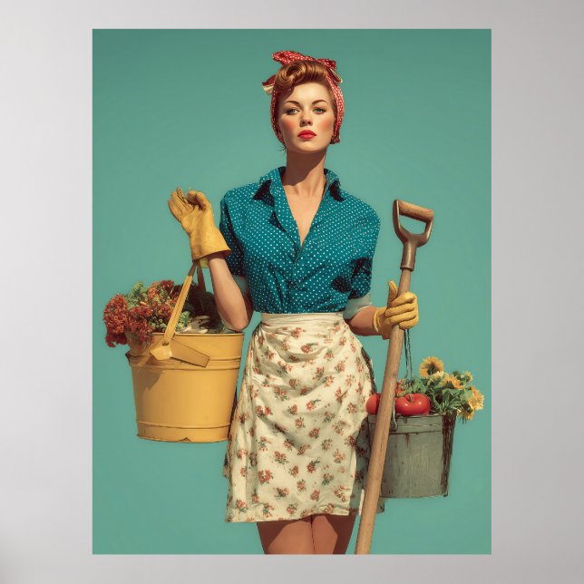 Vintage Garden Style Confidence Poster (Front)