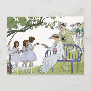 Vintage Garden Tea Party Mother’s Day Postcard