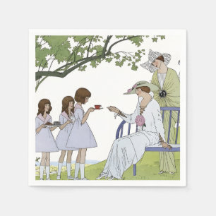 Vintage Garden Tea Party Napkin