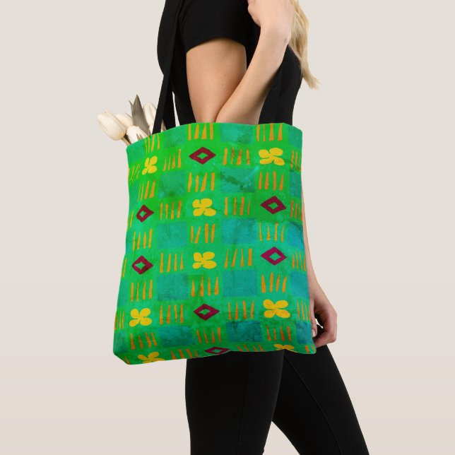 Vintage Garden Tote Bag (Close Up)